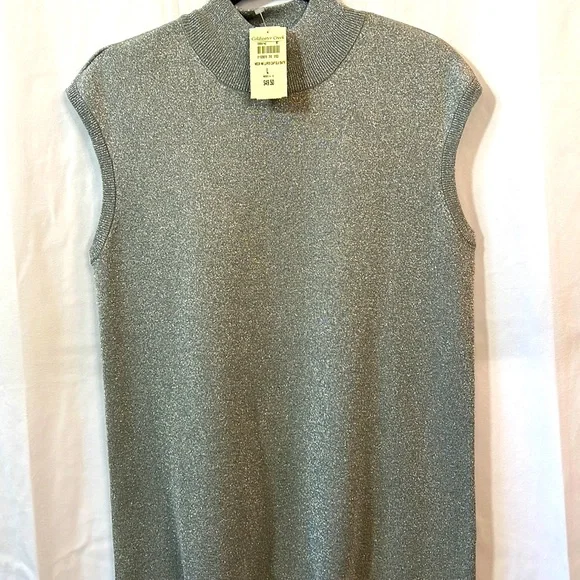 Coldwater Creek Sweaters Coldwater Creek Mock Neck Lurex Cap